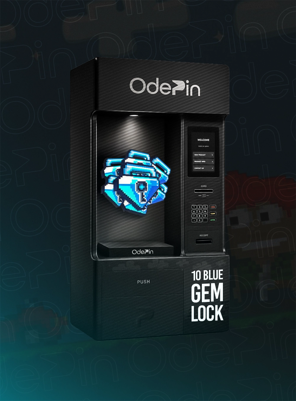 10 Blue Gem Lock